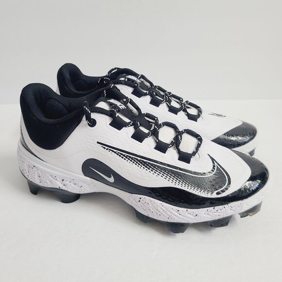 NEW Nike Alpha Huarache Elite 4 Low MCS Baseball Cleats FD6255-108 Size 9 White main image 6